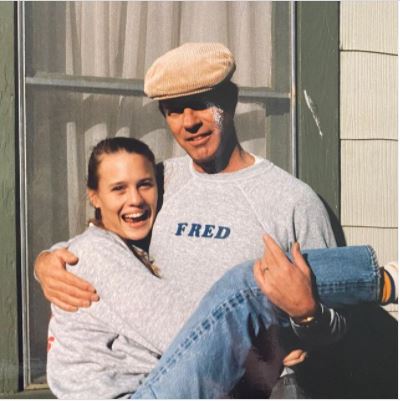 Fred Wright with daughter Robin Wright